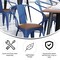 Flash Furniture Blue Metal Stack Chair with Teak Poly Resin Seat CH-31270-BL-PL1T-GG - alternate 10